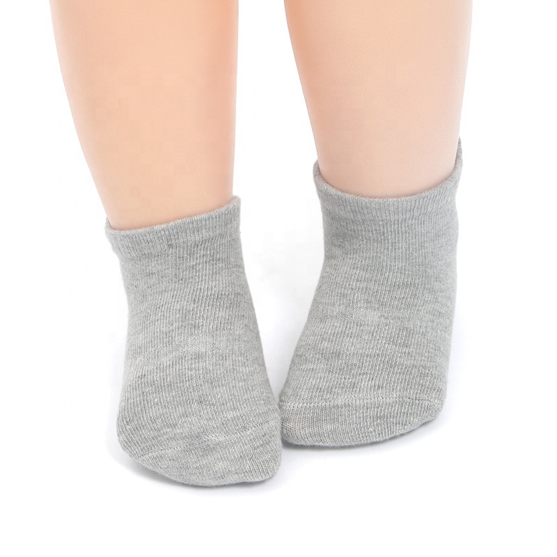 Popular Kids Toddler Ankle Socks Breathable Knitted Baby Socks Elastic 100% Cotton Socks For School Children