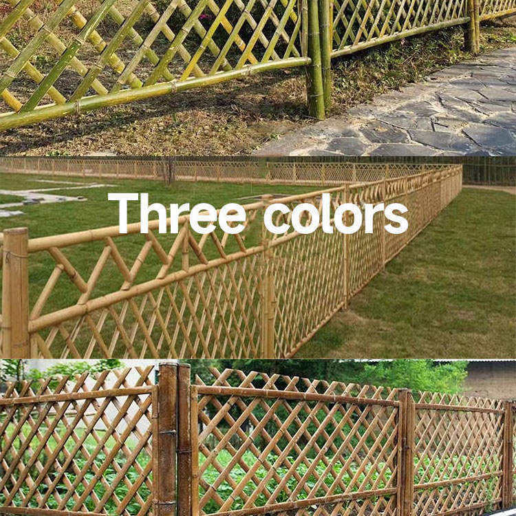 Plastic Bamboo Pvc Gate Cheap Natural Fencing Roll Composite Edging Garden Fence