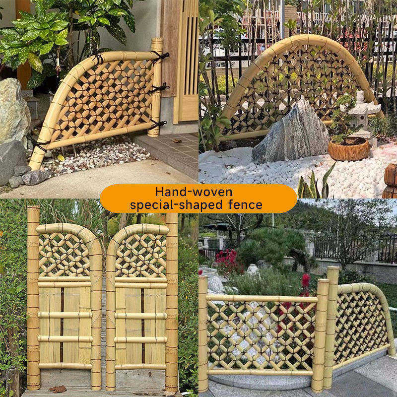 Bamboo Horse Fence Man Fencing Plastic Cover Poles Weaving Machine Rods