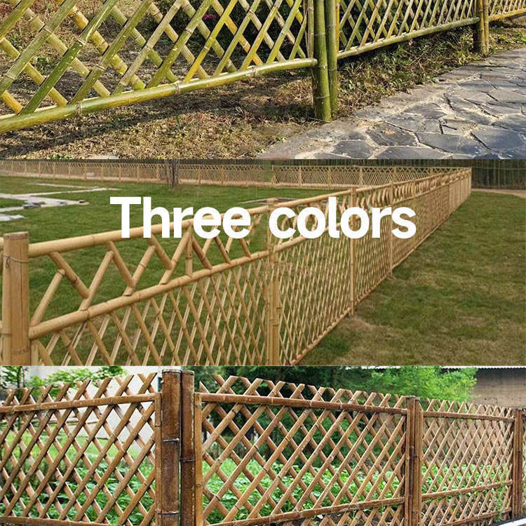 Primary Color Environmental Protection 8 Foot Tall One Inch Bamboo Fencing 16 Feet Length 8-10 Mm Reed 8ft Rolls Fence