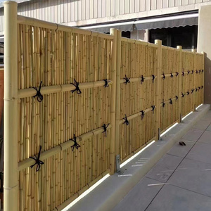 Outdoor Bamboo Fence outdoor artificial bamboo Natural Green Pole bamboo fence