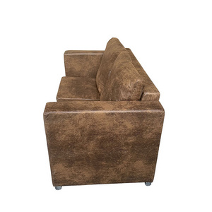 Retro Style Living Room Two Seater Sofa Suede Sofa