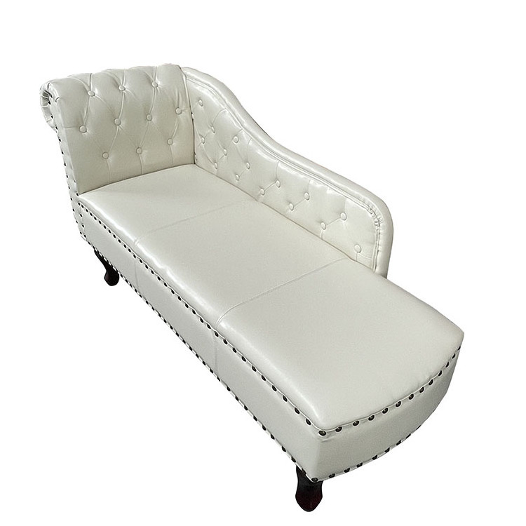 PU Leather Tufted Left Arm Chaise Lounge Floor Chair