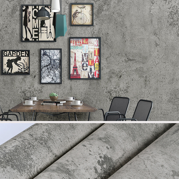 3D Peel And Stick Wall Paper Faux Cement Concrete Effect Self Adhesive Wallpaper For Wall Covering Cabinet Shelf Liner