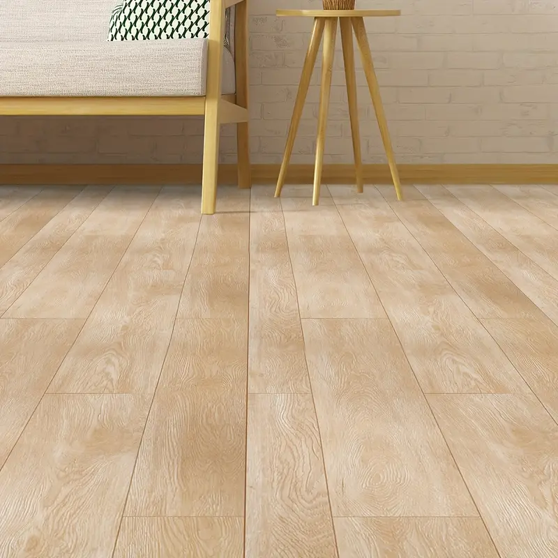 ORON Self Adhesive Peel And Stick Waterproof Luxury Vinyl plastic flooring Wood Floor Sticker For Living Room Kitchen