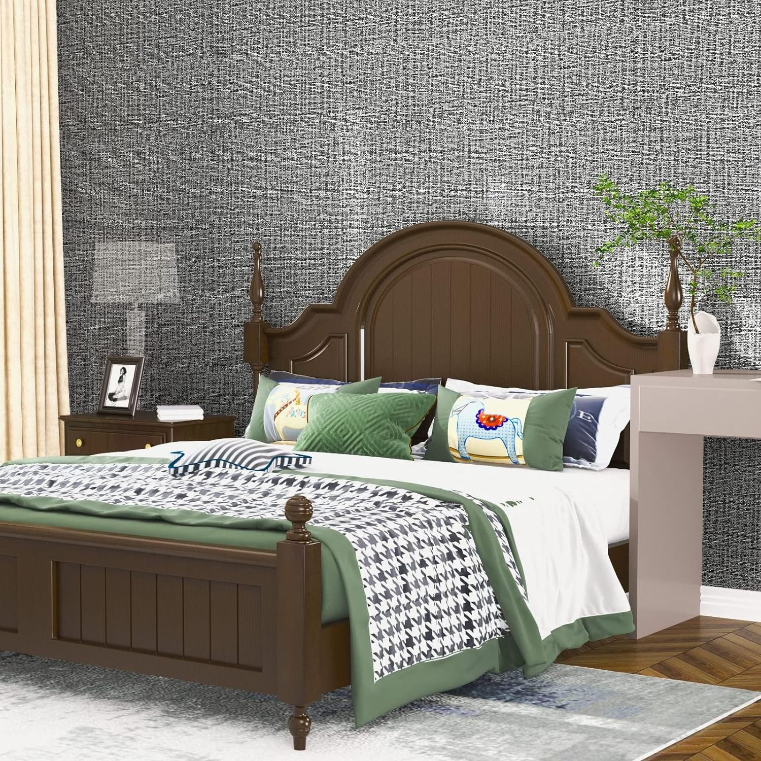 Cheap Peel and Stick Linen Textured Wallpaper for Walls Bedroom Fabric Removable Vinyl PVC Self Adhesive Wallpaper