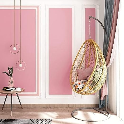 Solid Pink Wallpaper Pink Peel and Stick Wallpaper PVC Self Adhesive Thick Waterproof Removable Wall Paper for Girls Bedroom