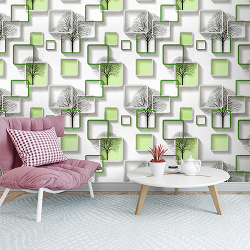 Waterproof Pvc Peel And Stick Adhesive Wall Paper Design 3D Flowers Wallpaper Papier Peint Wall Film For Bathroom Living Room