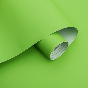 Matte Solid Green Wallpaper Peel And Stick Green Self-Adhesive Wallpaper Waterproof Wallpaper For Natural Bedroom