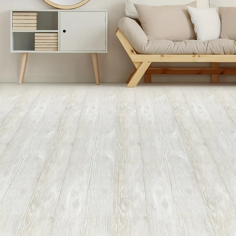 ORON Self Adhesive Peel And Stick Waterproof Luxury Vinyl plastic flooring Wood Floor Sticker For Living Room Kitchen