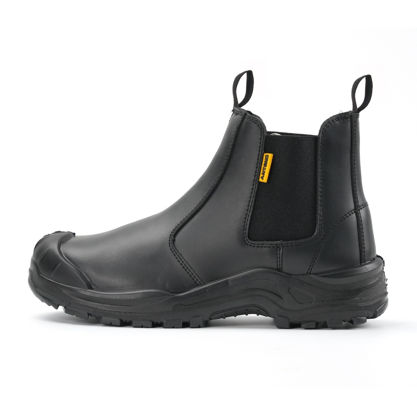 In stock CE steel safety toe anti-smash anti-static Lip on Safety Boots Work boots Safety shoes