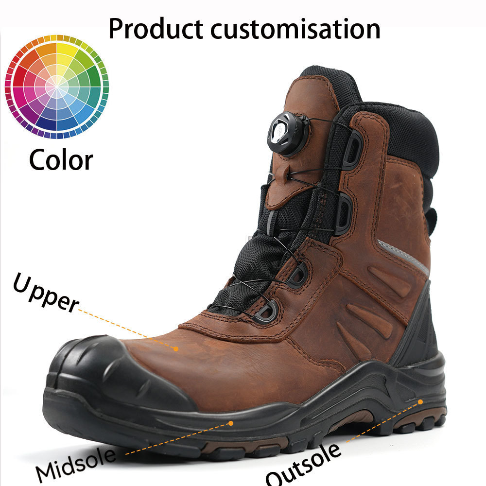 Anteng Brand Fashion Labor Insurance Shoes Outdoor Wear-Resistant Work  Foot Protection Composite Toe Safety Shoes For Men