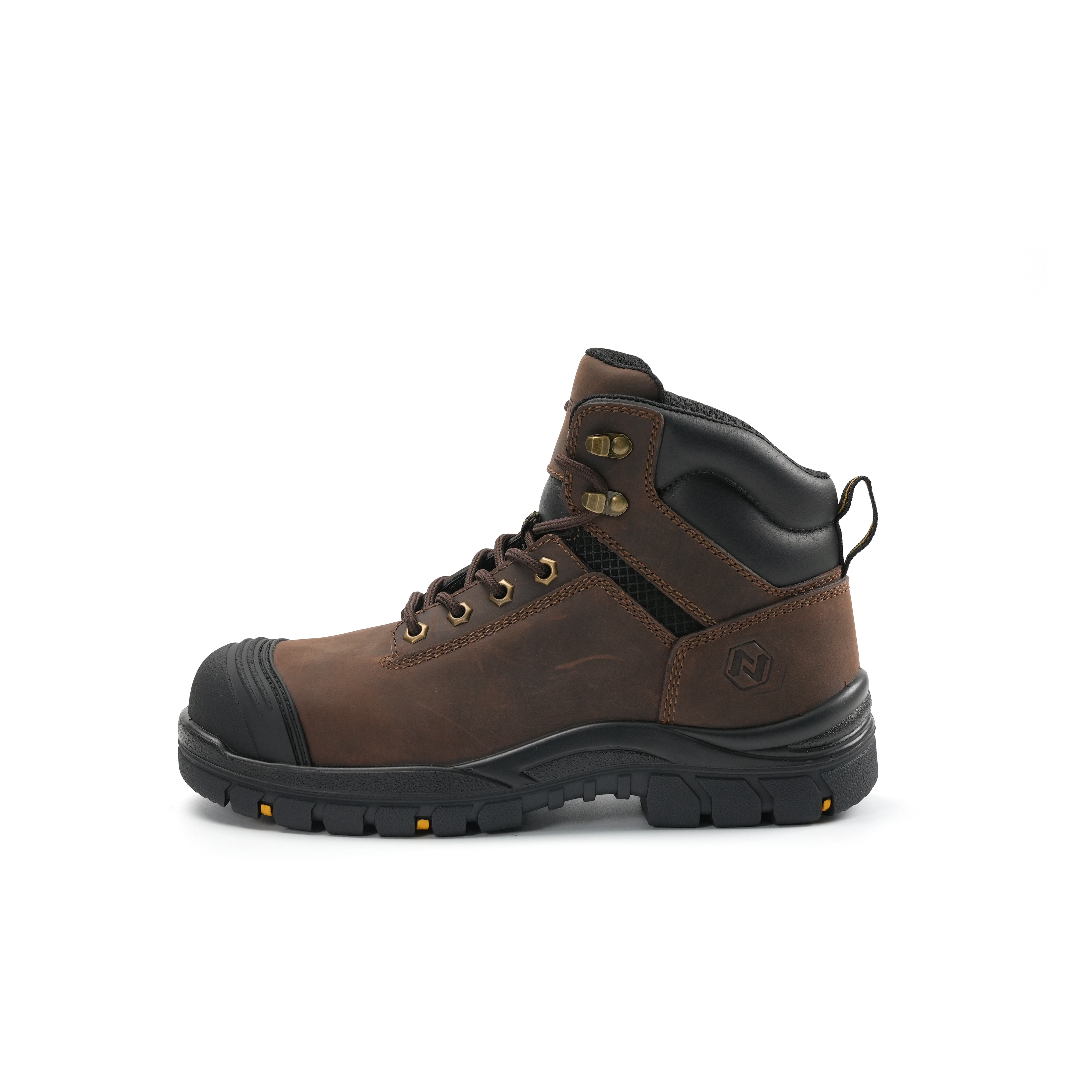 ANTENG Time-Limited High Cut Casual Industrial Safety Shoes PU&Rubber  SB Workman Safety Boots