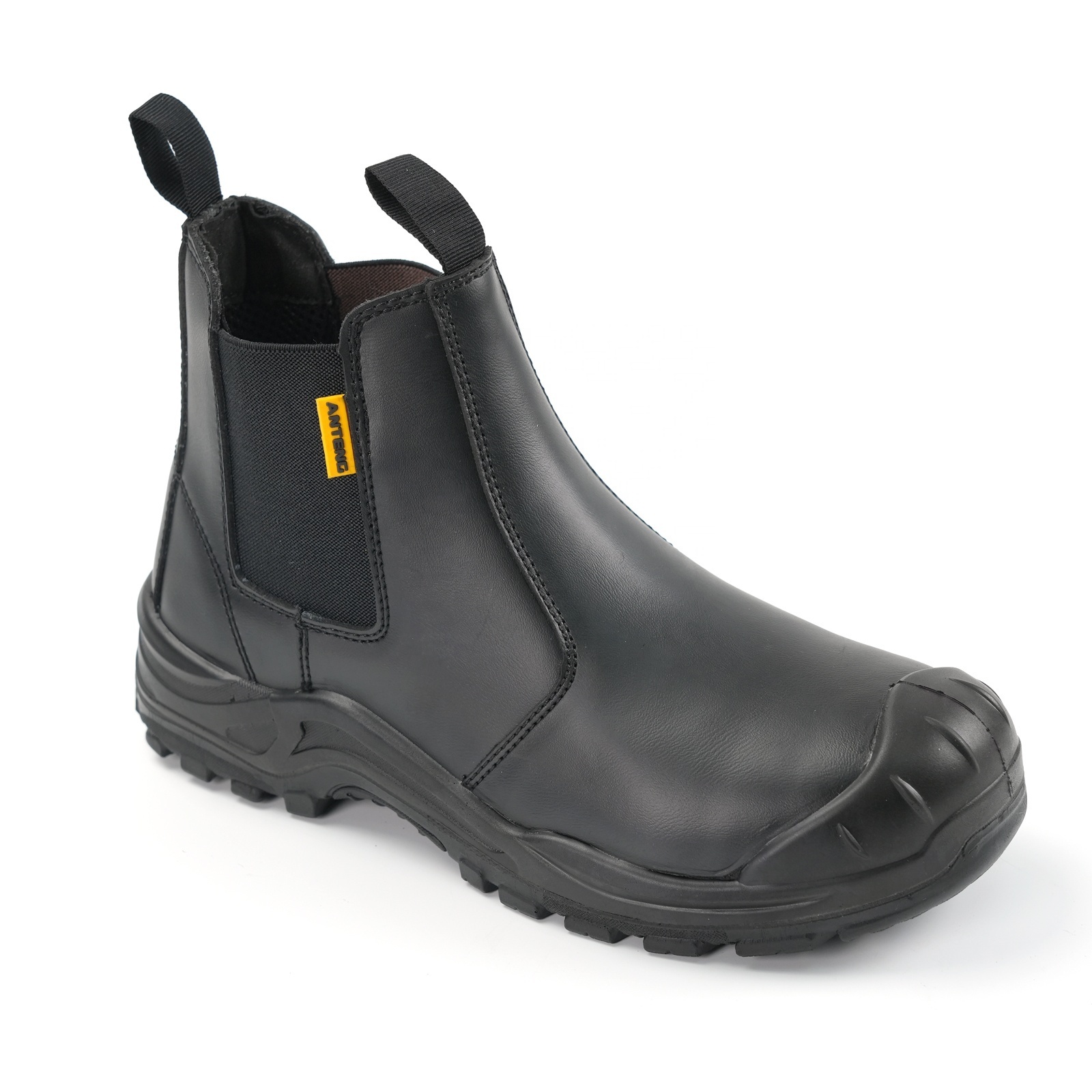 In stock CE steel safety toe anti-smash anti-static Lip on Safety Boots Work boots Safety shoes