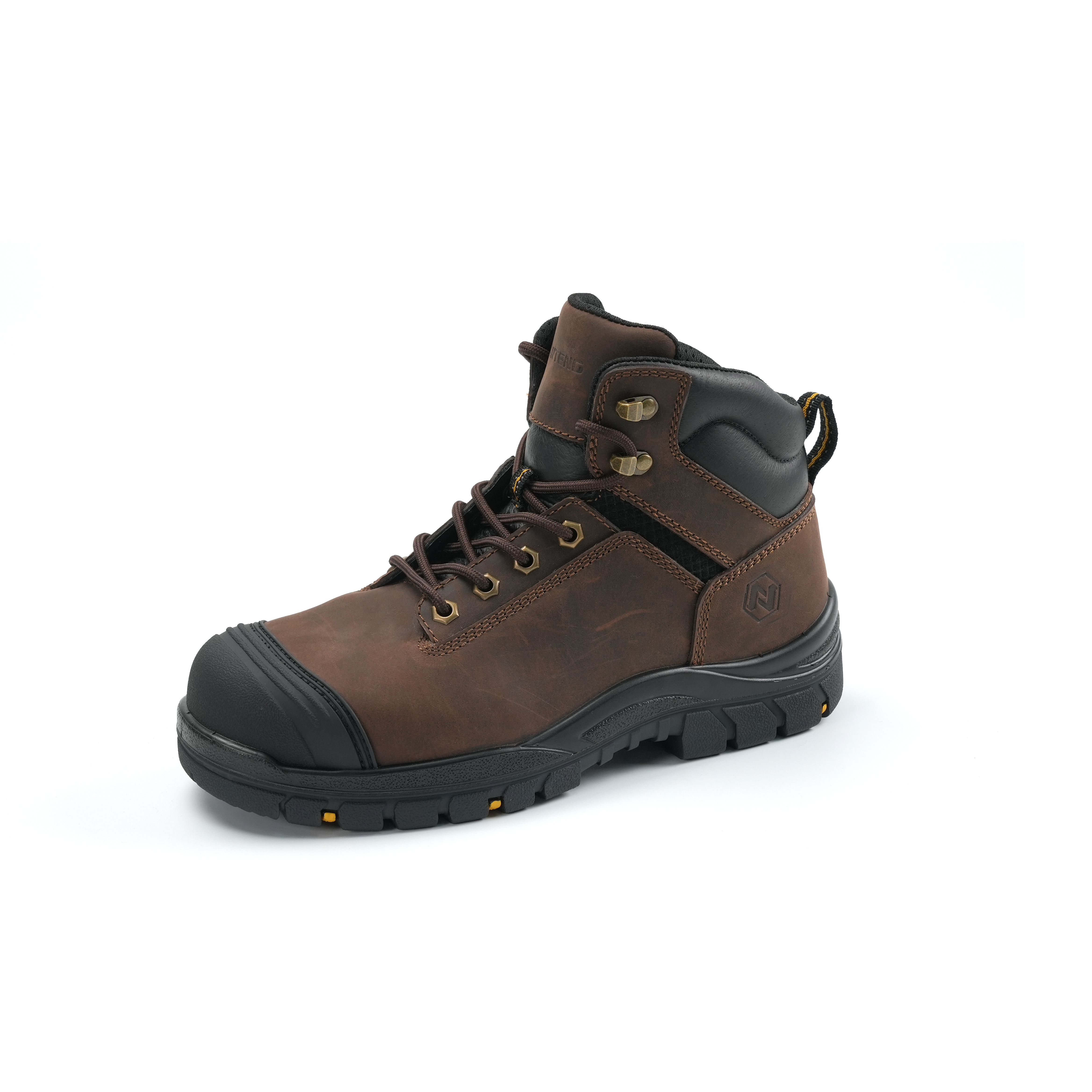 ANTENG Time-Limited High Cut Casual Industrial Safety Shoes PU&Rubber  SB Workman Safety Boots