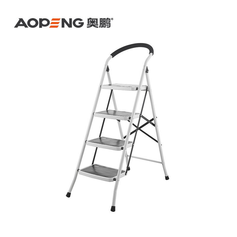 3 steps portable safety steel ladder for hospital folding step stool