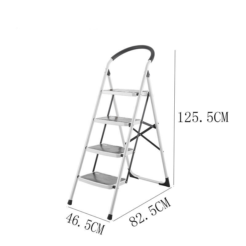 4 step Metal Safety Step steel ladder with special design steps AP-1104E