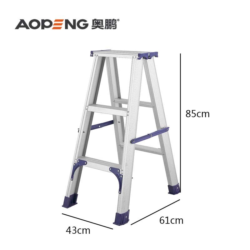 Professional design 3 step aluminum double compact step ladder AP-2603A