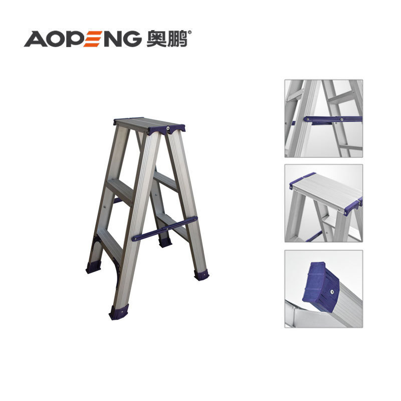 Professional design 3 step aluminum double compact step ladder AP-2603A