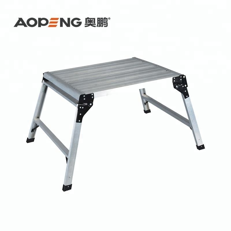 aluminum working folding platform for use car washing ladder AP-801