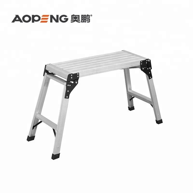 aluminum working folding platform for use car washing ladder AP-801