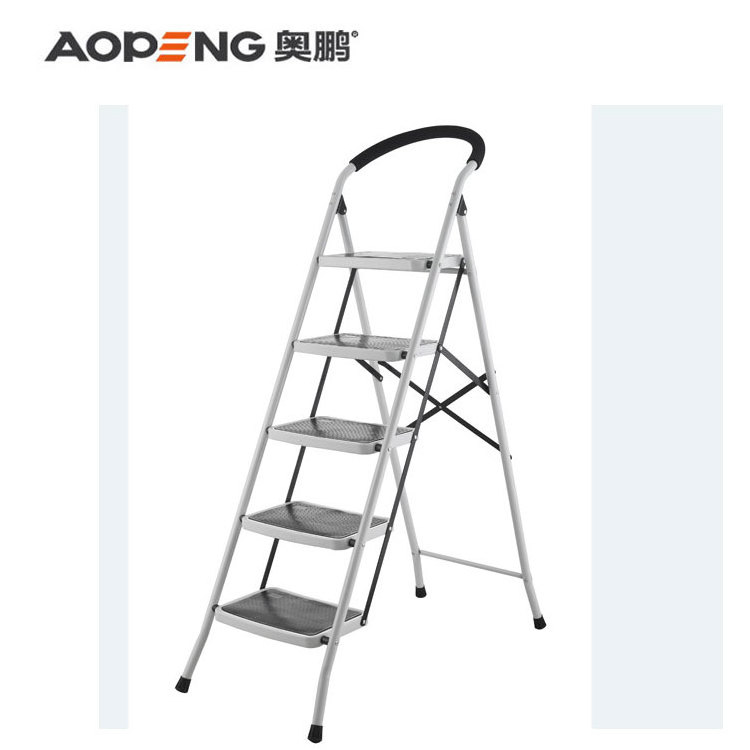 3 steps portable safety steel ladder for hospital folding step stool