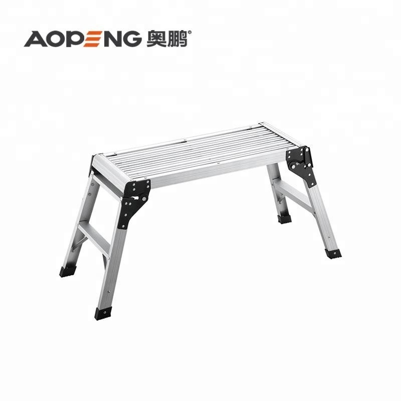 aluminum working folding platform for use car washing ladder AP-801