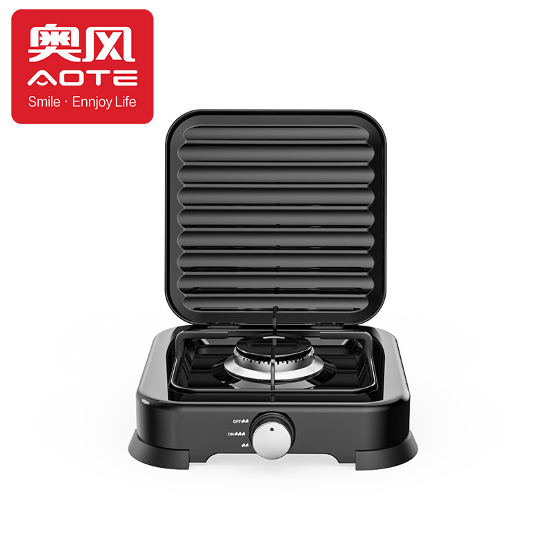 Customized Single Burner Gas Hob Portable Mini 1 Burner Camping Gas Cooktops Gas Stove With Cover