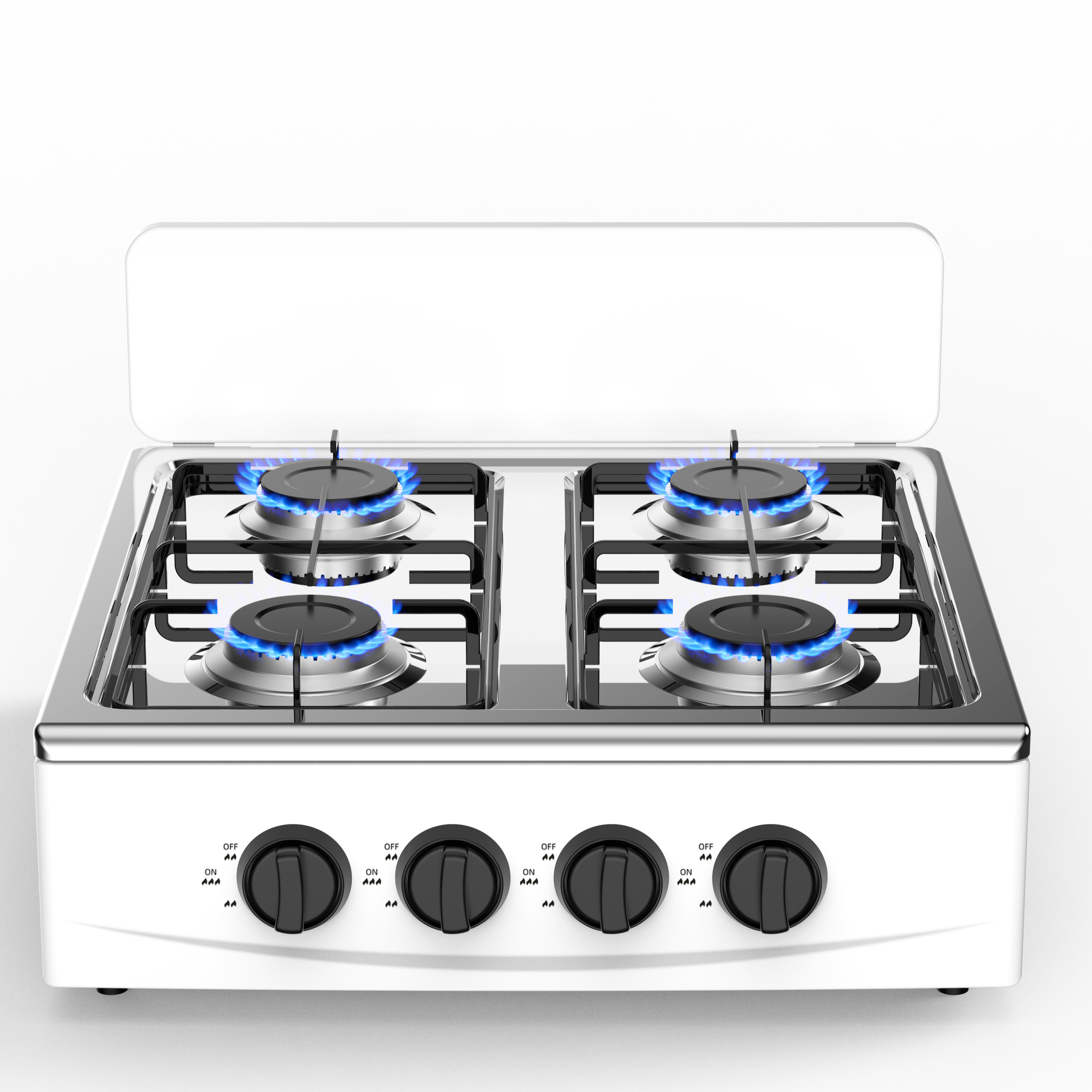 Customized High Power Camping Gas Stove Portable Stainless Steel Gas Stove Cooker 4 Burners Gas Stove