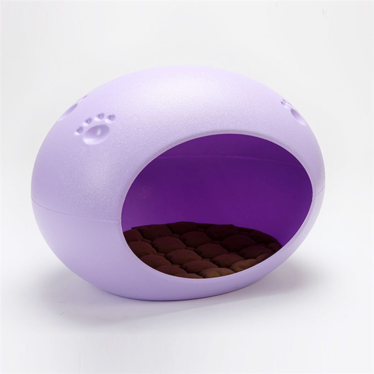 Modern Egg Shaped Durable Dog Plastic Cat Nest House Pet Kennel Dog sleeping House indoor