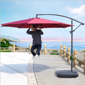 Banana Sun Umbrella Large Windproof and Waterproof Parasol for Outdoor Furniture Anti-UV Cantilever Company Umbrella