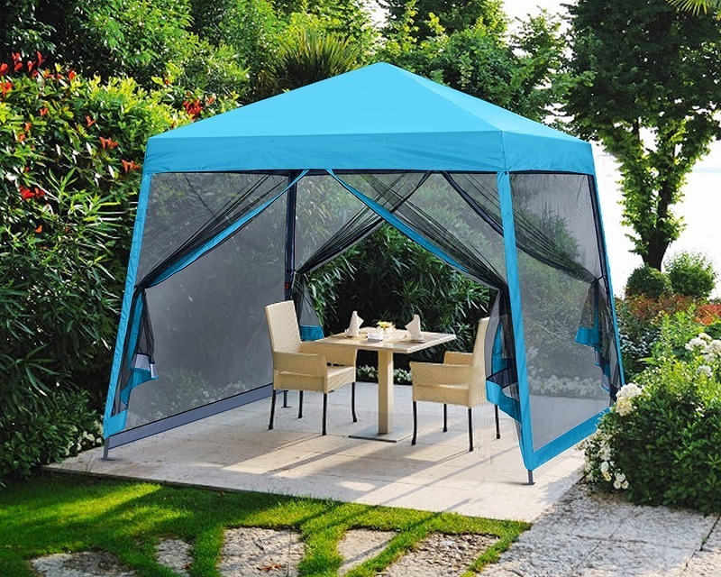 High Quality 10X13 Outdoor Home Garden Steel Awnings Metal Patio Gazebo Canopy Tent Waterproof Iron Pergola Frame