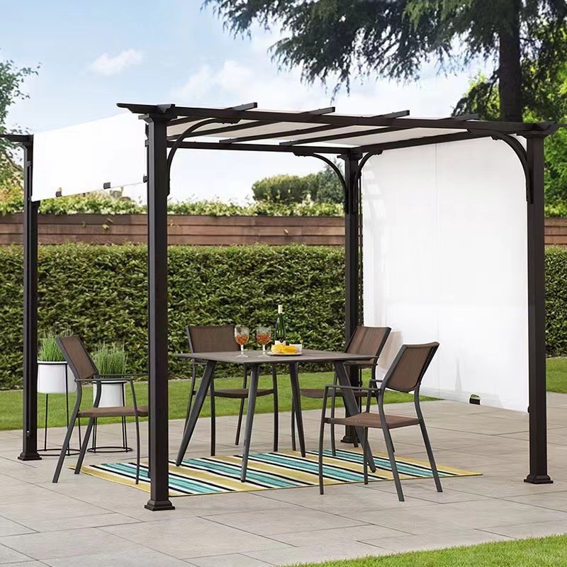 Pergola Brackets Hot Style Furniture Large Garden Patio Outdoor Sun Rain Shade 3*4m Aluminium Grape Trellis Pergola