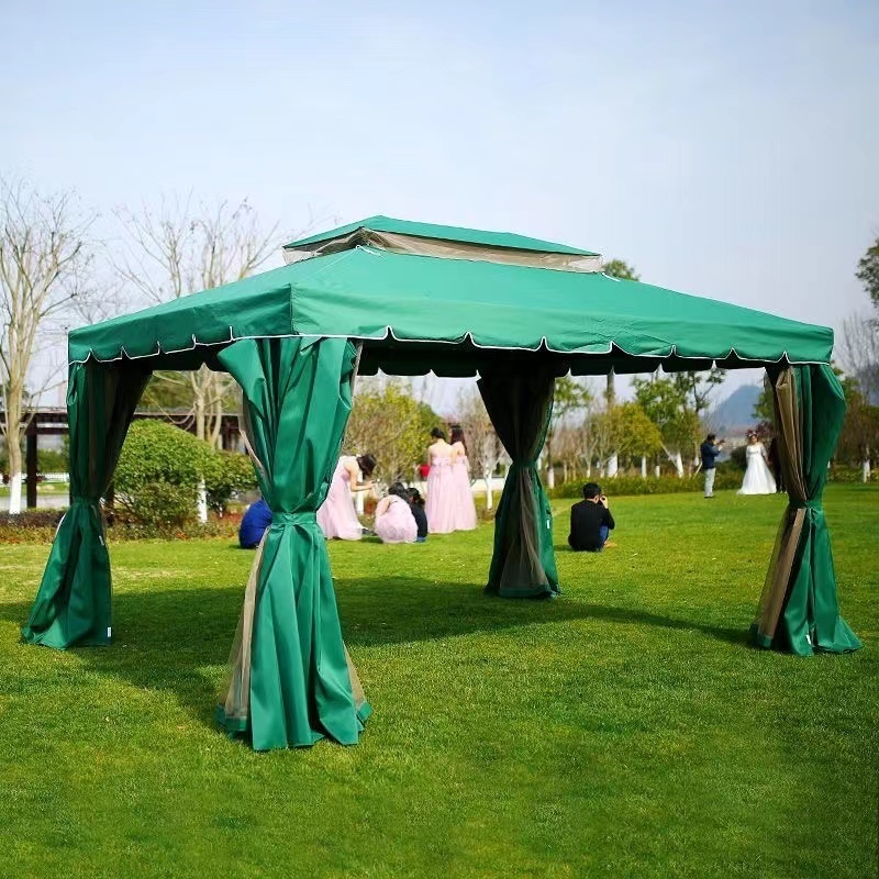 Hot Sales Garden Winds Rome Post Gazebo Replacement Canopy Top Cover And Netting