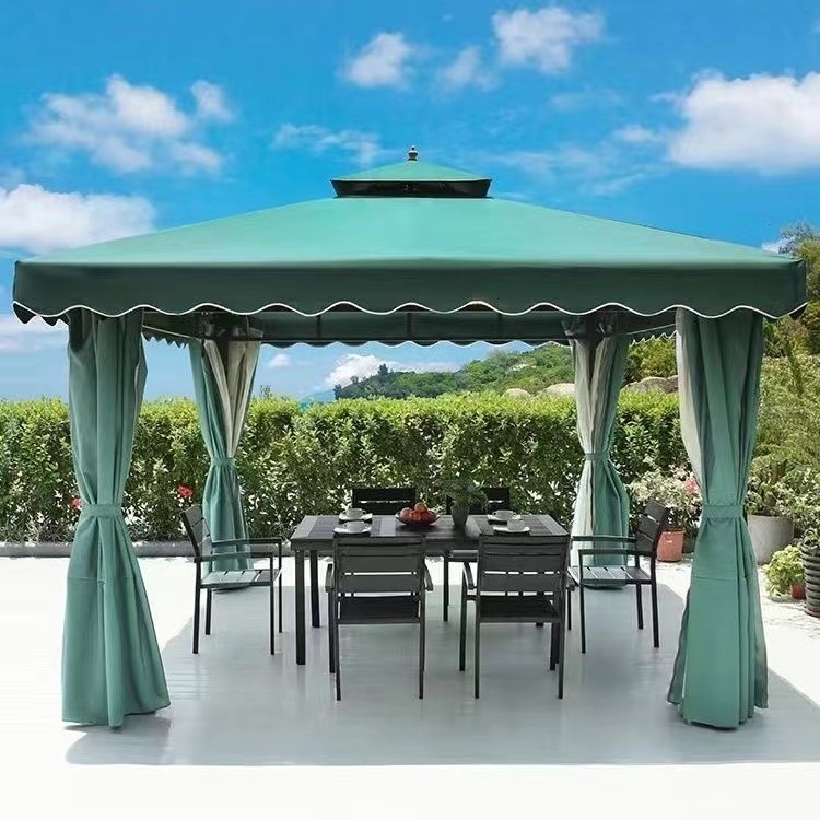 Hot Sales Garden Winds Rome Post Gazebo Replacement Canopy Top Cover And Netting