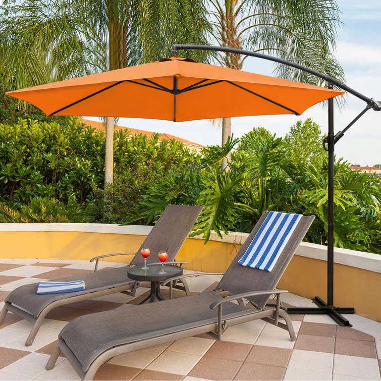 Custom Beach Banana Umbrella parasol umbrellas garden umbrella outdoor with base UV50+ wholesale ready to ship in stock order