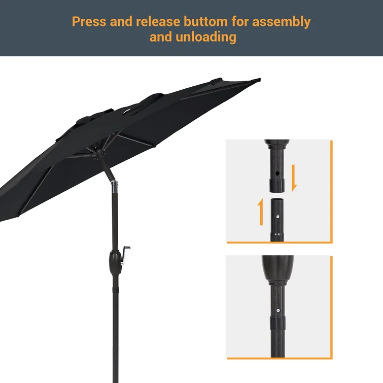 Customized Outdoor Cantilever Wind Resistant Aluminum Sun Garden Patio Umbrella