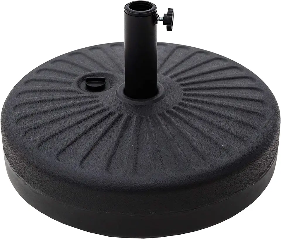 Garden round shape plastic parasol sunshade umbrella base water fill