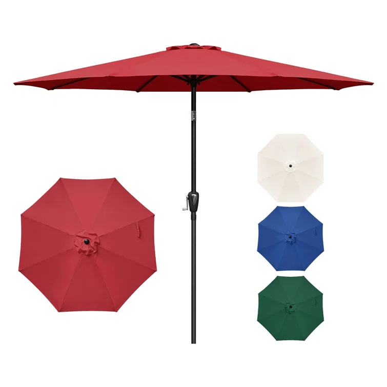 Wholesale Cheap 3*3 Outdoor Garden Patio Sun Shade Parasol Outdoor Cafe Patio Parasol Umbrella