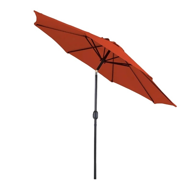 9ft Waterproof Outdoor Garden Patio Umbrella With Push Button Tilt And Crank,market Umbrella Parasols With Base