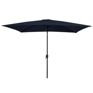 3m Rectangular Market Umbrella Patio Umbrella With Push Button Tilt Courtyard Parasol Sun Umbrella