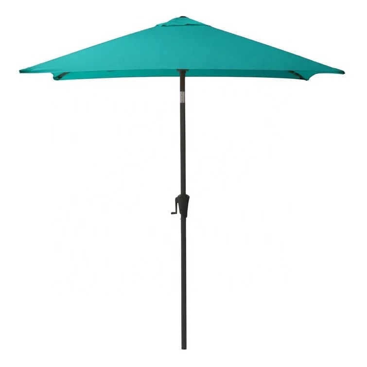 Outdoor blue-green umbrella Morden sun garden replacement crank for easy sun parasol Square umbrellas