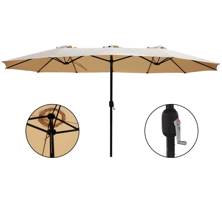 Modern Style Garden Patio Umbrella Replacement Sunshade Canopy for Outdoor Furniture Outdoor and Park Use