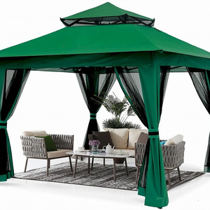 Best Selling Rainproof Anti-Uv Hardtop Outdoor Garden Gazebo With Bring Mosquito Net