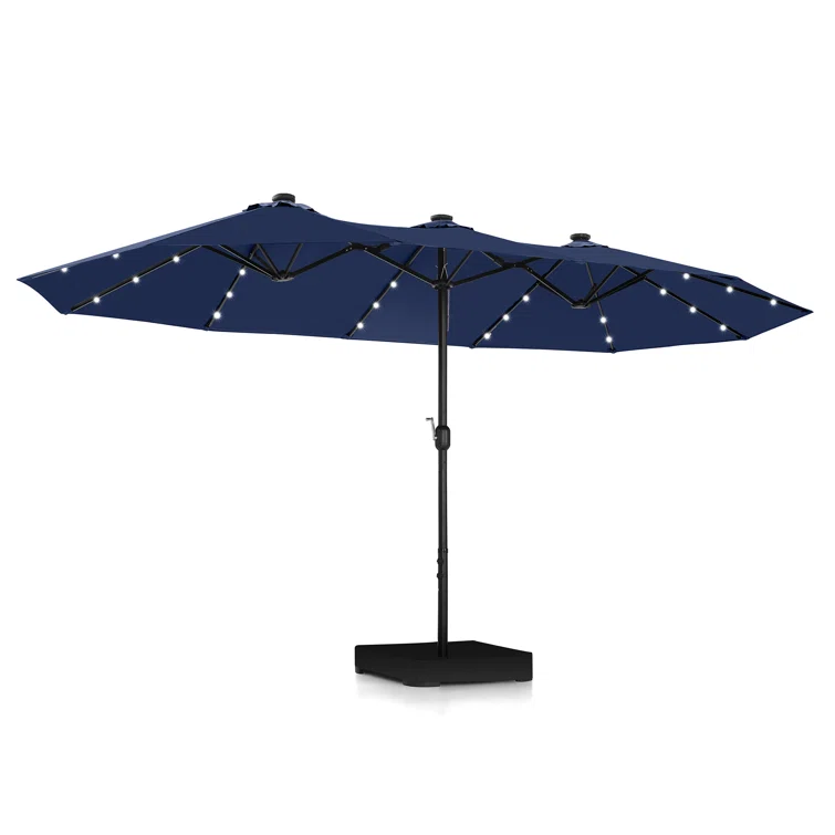 Leisure Ways Modern Design Waterproof Outdoor Parasol Big Sun Umbrella for Garden Patio Beach Park Apartment