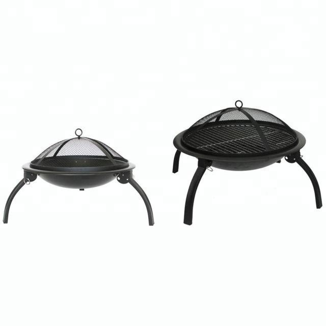 32'' Square Steel Patio Garden Outdoor BBQ Fire Pit Table