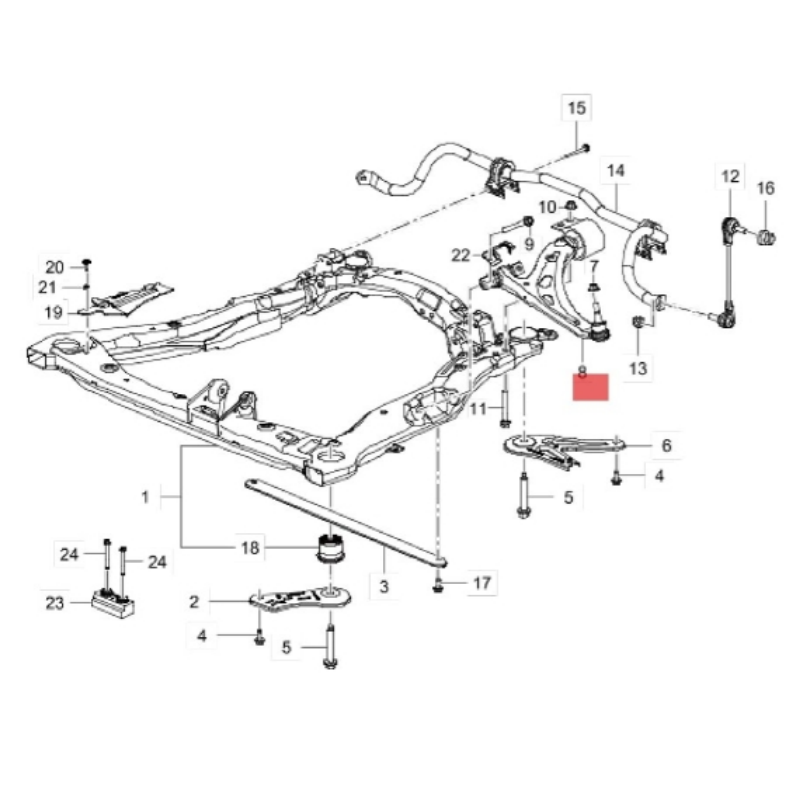 84082888 atv swing arm used auto spare parts Front Lower Control Arm with Ball Joint for 2017-2023 Cadillac XT5