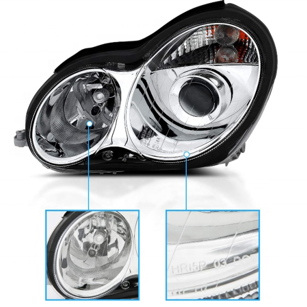 for mercedes benz headlights w203 for benz w203 headlights Halogen Headlights for 01-07 Mercedes-Benz C Class W203