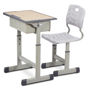 High Quality Single Middle School Used  Kids Learning Table and Chair for Home Study