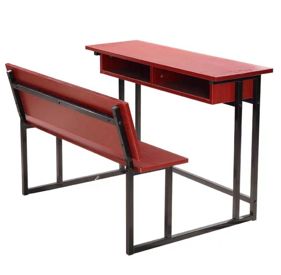 School Student Desks Education Student Study Table 2 Seater Wooden School Dual Desk Bench